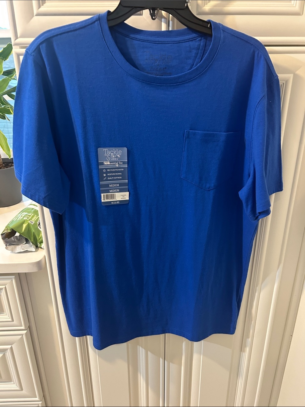 Men’s Crew Neck Pocket T-Shirt — Royal Blue